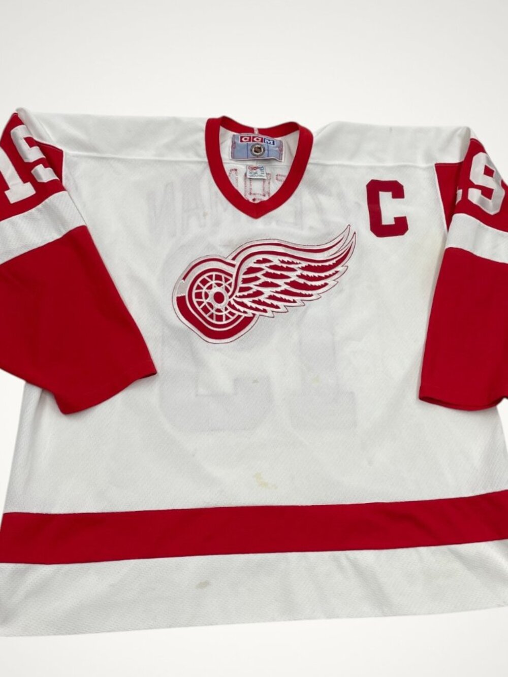 Detroit Red Wings Steve Yzerman Vintage Air-knit CCM SEWN NHL Jersey Men’s 2XL